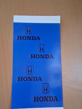 Blue Logo Decal Sheet - Branded Vehicle Emblem Stickers